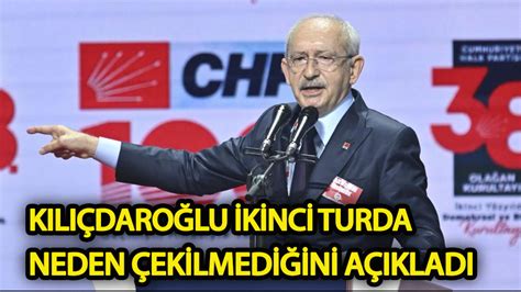 Kılıçdaroğlu: İkinci tura katılmama kararım oldu. Bir tweet ve depremzede muhtar nedeniyle vazgeçtim
